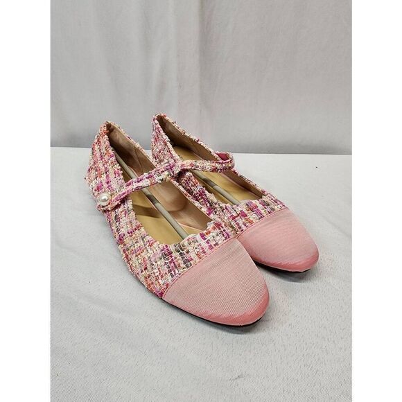 C.Paravano Size 42 US 11.5 Women’s Round Toe Ballet Flats with Strap Mary Janes - Picture 1 of 8